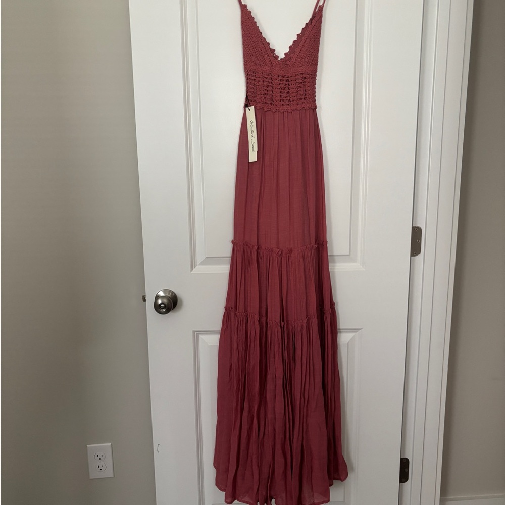 Mustard Seed NWT - Elegant Pink Maxi Dress Size M